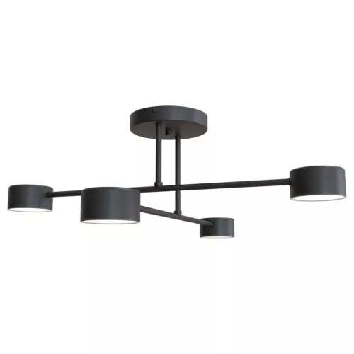 EMIBIG 1355-4 HALO Loft Mennyezeti Lámpa Fekete GX53 IP20