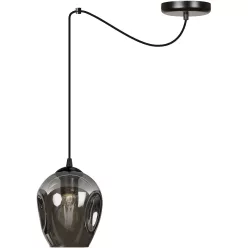   EMIBIG 757-1 LEVEL Modern Függesztett Lámpa Fekete, Grafit E27 IP20