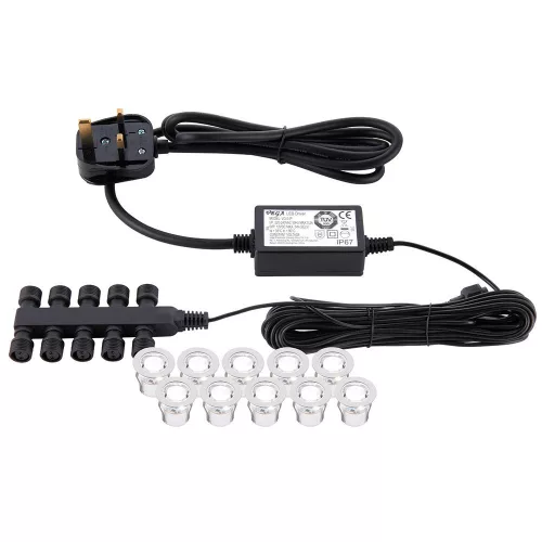 Endon IKON ROUND 13889 Medencelámpa 10x0.45W/LED 6500K 80LM IP67