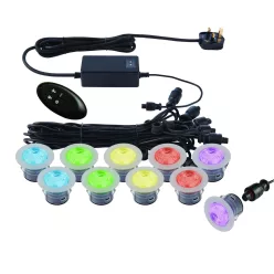 Endon IKONPRO 59138 Kerti lámpa 10x1.5W/SMD 5050 RGB IP67