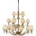 ENDON 63625 STANFORD Klasszikus Csillár Antik Bronz, Bézs E14 IP20