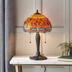 Endon DRAGONFLY FLAME 64092 Asztali lámpa 2x60W/E27 IP20