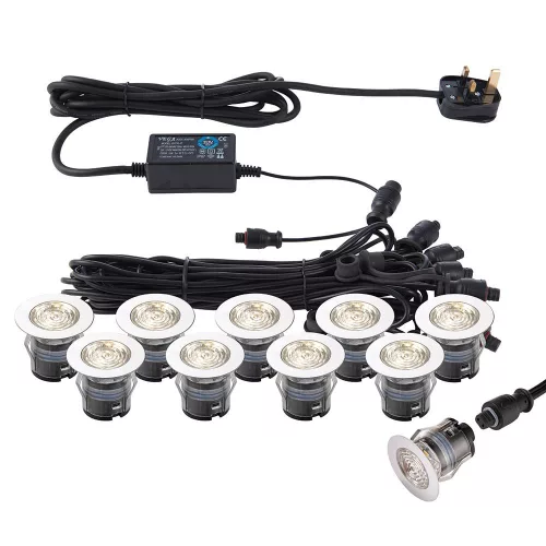 Endon IKONPRO CCT 73348 Kerti lámpa 10x0,75W/LED 3000K/4000K 280LM IP67