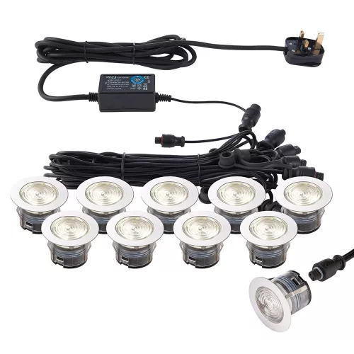 Endon IKONPRO CCT 73349 Kerti lámpa 10x0,75W/LED 3000K/4000K 410LM IP67