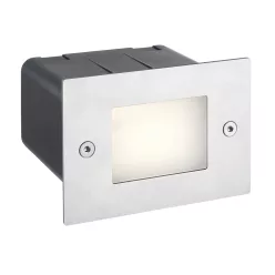   ENDON 75528 SEINA Kültéri Falba Építhető Lámpa Szálcsiszolt Acél LED IP44