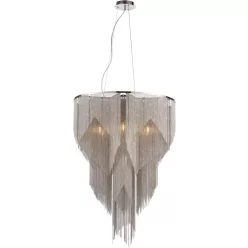   ENDON 76512 LOIRE Modern Függesztett Lámpa Nickel-Nero E14 IP20