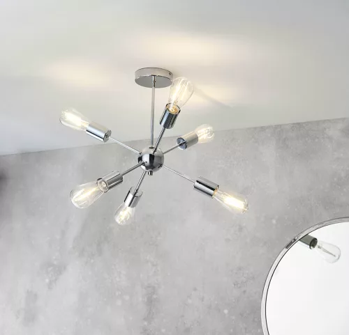 Endon RUBENS 79469 Plafonlámpa 6x40W/E27 IP20