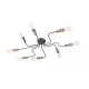 Endon HAL 81610 Plafonlámpa 8x40W/E27 IP20