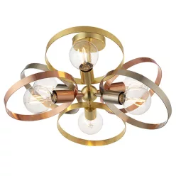 Endon HOOP 91935 Plafonlámpa 6x40W/E27 IP20