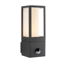   ENDON 99549 LANTERN Fali Lámpa Mozgásérzékelővel Opál, Szürke IP44