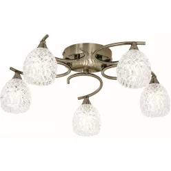 Endon BOYER BOYER-5AB Plafonlámpa 5x33W/G9 IP20