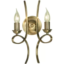 Endon PENN CA7W2BB Fali lámpa 2x40W/E14