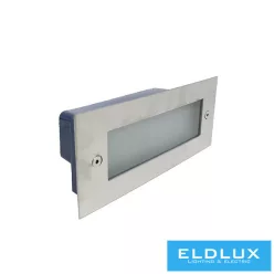   UNIVERSO Lábazati süllyesztett LED lámpatest 2.5w 150lm 4000k 120° IP65 alumínium 110x45mm