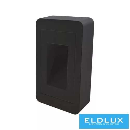 UNIVERSO Lábazati LED lámpatest 12w 1000lm 3000k 120° IP65 fekete 160x90x36mm