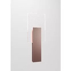 fali lámpa rosegold színű vázzal és üveg testtel beltéri használatra fabbian-f56-d11-78 - moretti.hu