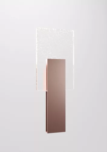fali lámpa rosegold színű vázzal és üveg testtel beltéri használatra fabbian-f56-d11-78 - moretti.hu