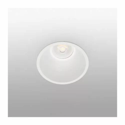 fürdőszobai beépíthető lámpa fehér színű vázzal és fém testtel beltéri használatra faro-02101401 - moretti.hu