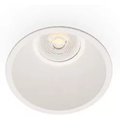 fürdőszobai beépíthető lámpa fehér színű vázzal és fém testtel beltéri használatra faro-02200501 - moretti.hu