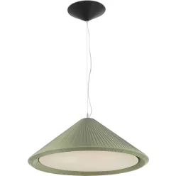 függesztett lámpa zöld színű vázzal és fém testtel beltéri használatra faro-20122 - moretti.hu