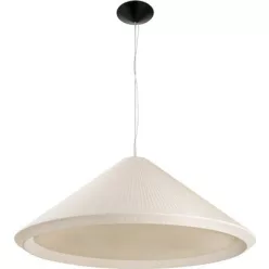 függesztett lámpa bézs színű vázzal és fém testtel beltéri használatra faro-20124 - moretti.hu