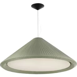 függesztett lámpa zöld színű vázzal és fém testtel beltéri használatra faro-20130 - moretti.hu