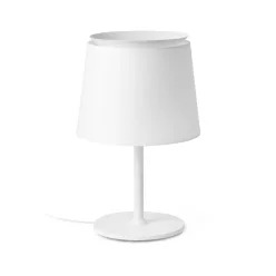 éjjeli lámpa fehér színű vázzal és fém testtel beltéri használatra faro-20304-82 - moretti.hu