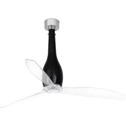 ventilátoros lámpa fekete színű vázzal és fém testtel beltéri használatra faro-32002 - moretti.hu