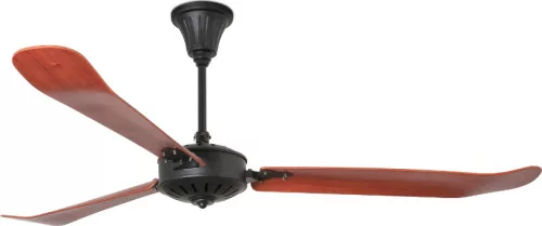 ventilátoros lámpa fekete színű vázzal és fém testtel beltéri használatra faro-33349 - moretti.hu