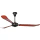 ventilátoros lámpa fekete színű vázzal és fém testtel beltéri használatra faro-33349 - moretti.hu