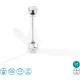 ventilátoros lámpa króm színű vázzal és fém testtel beltéri használatra faro-33381 - moretti.hu