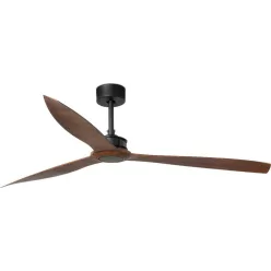 ventilátoros lámpa fekete színű vázzal és fém testtel beltéri használatra faro-33430 - moretti.hu