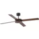 ventilátoros lámpa barna színű vázzal és fém testtel beltéri használatra faro-33724 - moretti.hu