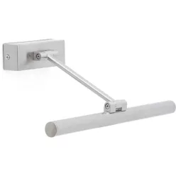 képmegvilágító lámpa nikkel színű vázzal és fém testtel beltéri használatra faro-61080 - moretti.hu