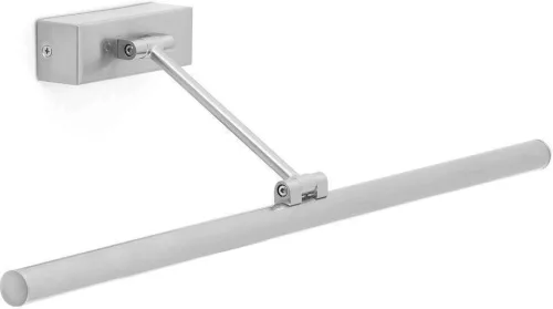 képmegvilágító lámpa nikkel színű vázzal és fém testtel beltéri használatra faro-61082 - moretti.hu