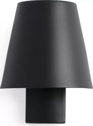 fali lámpa fekete színű vázzal és fém testtel beltéri használatra faro-62162 - moretti.hu