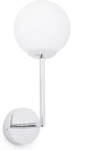 fürdőszobai fali lámpa króm színű vázzal és fém testtel beltéri használatra faro-63504 - moretti.hu