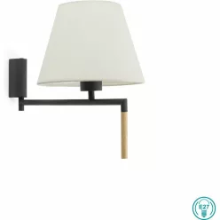 fali lámpa szürke színű vázzal és fém testtel beltéri használatra faro-64400-11 - moretti.hu