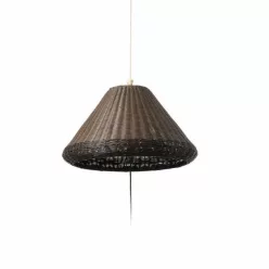 kültéri függesztett lámpa barna színű vázzal és fém testtel kerti használatra faro-71584-07 - moretti.hu