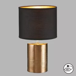 Fischer&Honsel Bronz 50657 Asztali lámpa 1x25W/E14 IP20