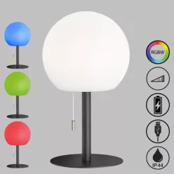   Fisher&Honsel Trivento 850187 Asztali lámpa 2x1.5W/LED RGBW 170lm IP44