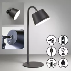   Fisher&Honsel Voet 850301 Asztali lámpa 1x3W/LED 3000K 260lm IP54