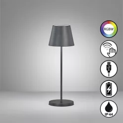   Fisher&Honsel Cosenza 850336 Asztali lámpa 2x2W/LED RGBW 180lm IP44