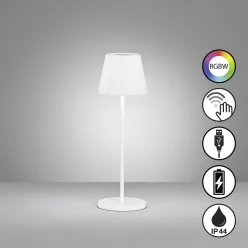   Fisher&Honsel Cosenza 850337 Asztali lámpa 2x2W/LED RGBW 180lm IP44
