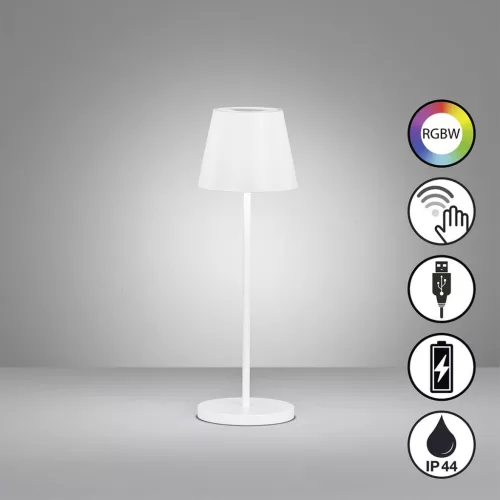 Fisher&Honsel Cosenza 850337 Asztali lámpa 2x2W/LED RGBW 180lm IP44