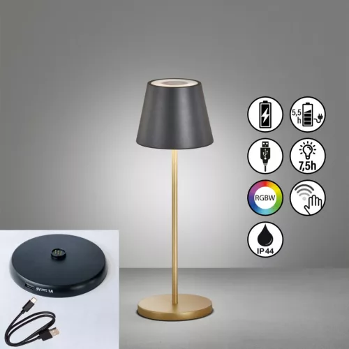 Fisher&Honsel Cosenza 850338 Asztali lámpa 2x2W/LED RGBW 180lm IP44