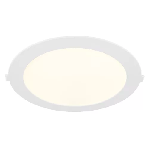 mennyezetbe építhető lámpa fehér színű vázzal és műanyag testtel beltéri használatra globo-12383-18w - moretti.hu