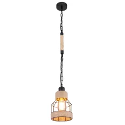 függesztett lámpa fekete matt színű vázzal és fém testtel beltéri használatra globo-15674h - moretti.hu