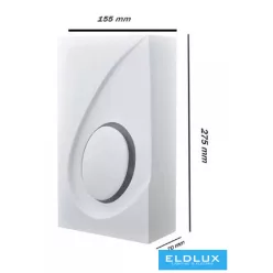 UNIVERSO Gipsz fali lámpa 2xG9 275x155mm IP20 fehér