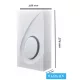 UNIVERSO Gipsz fali lámpa 2xG9 275x155mm IP20 fehér