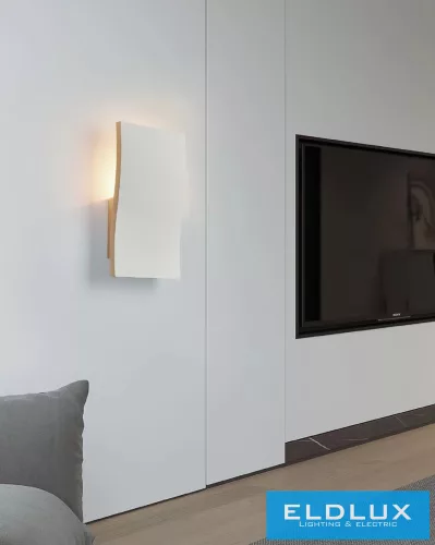 UNIVERSO Gipsz fali lámpa 1xE14 295x170x70mm IP20 fehér 